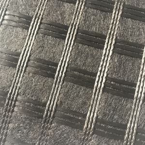 Géogrille en fibre de verre avec géotextile
