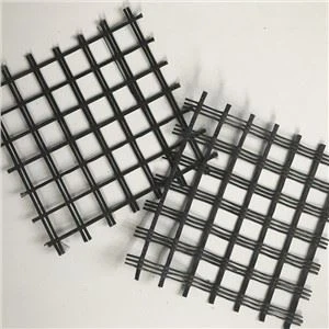 Géogrille en fibre de verre géosynthétiques routiers