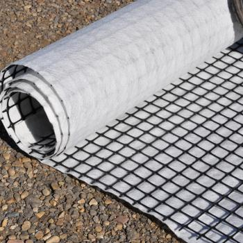 Géogrille en PP avec géotextile non tissé